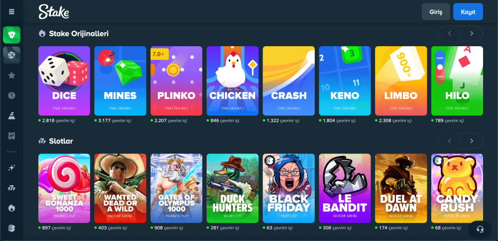 stake games list tr
